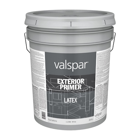 Valspar Exterior Paint, Basic White, 1 gal 045.0011298.008